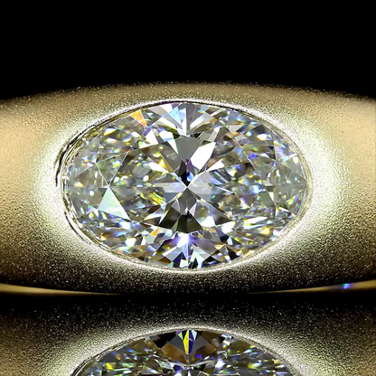 1.20 Cts 14K YELLOW GOLD Oval Shape Solitaire Ring