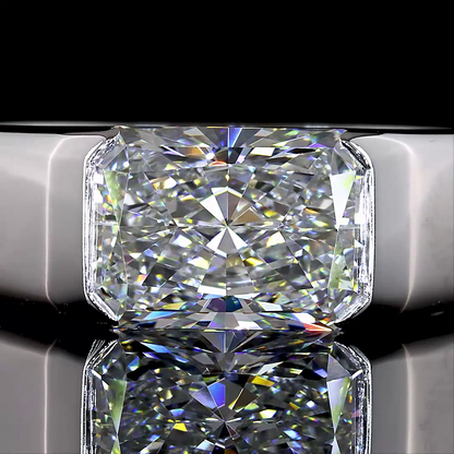 1.75 Cts 14K WHITE GOLD Radiant Shape Solitaire Ring