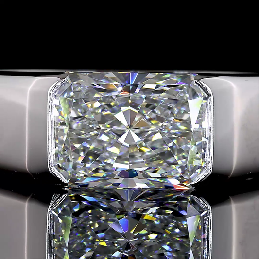 1.75 Cts 14K WHITE GOLD Radiant Shape Solitaire Ring