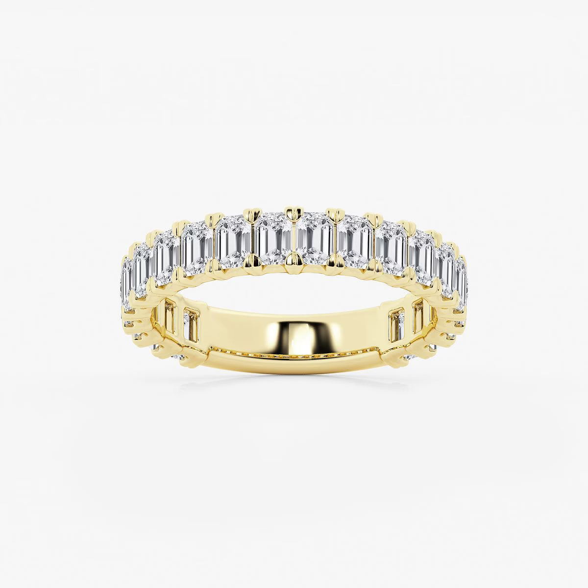 2.00 Ct Lumina Emerald Cut Eternity Ring Wedding Ring