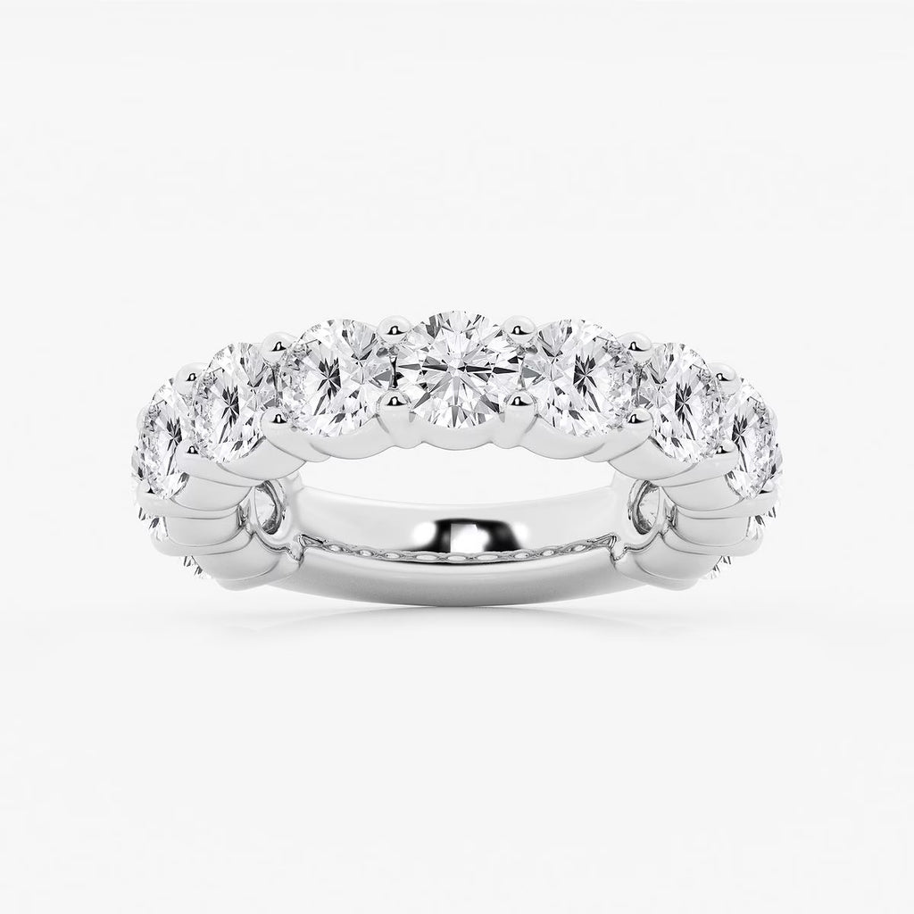 5.00 Ct Round Three Quarter Prong Eternity Wedding Ring