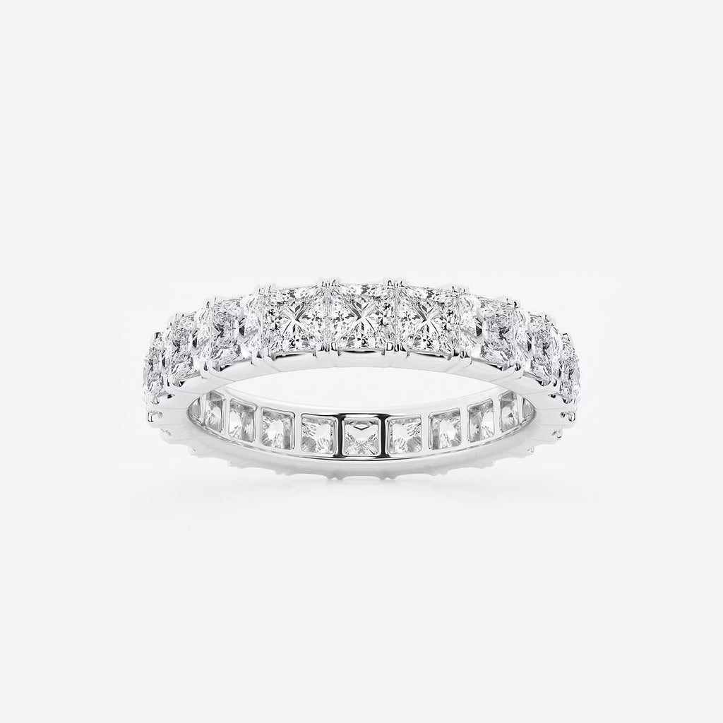 2.00Ct Princess Diamond Full Eternity Band Wedding Ring