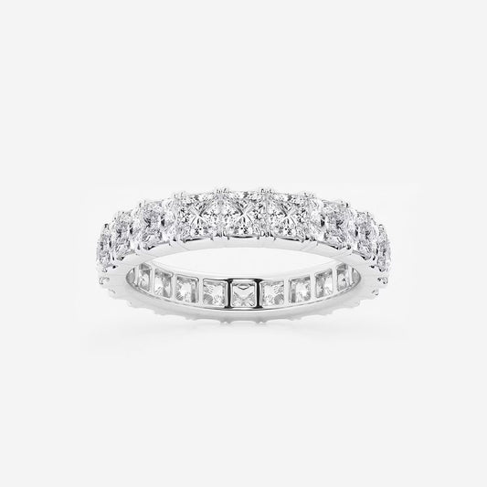 3.00Ct Princess Diamond Full Eternity Band Engagement Ring