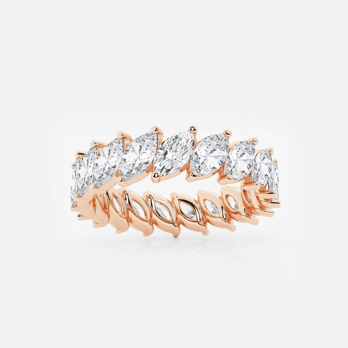 2.00 Ct Tilted Eternity Ring Wedding Ring