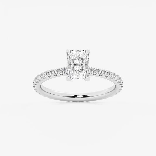 2.00 ctw Radiant Grace Lab Grown Diamond Eternity Engagement Ring