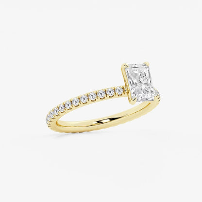 1.50 ctw Radiant Grace Lab Grown Diamond Eternity Engagement Ring