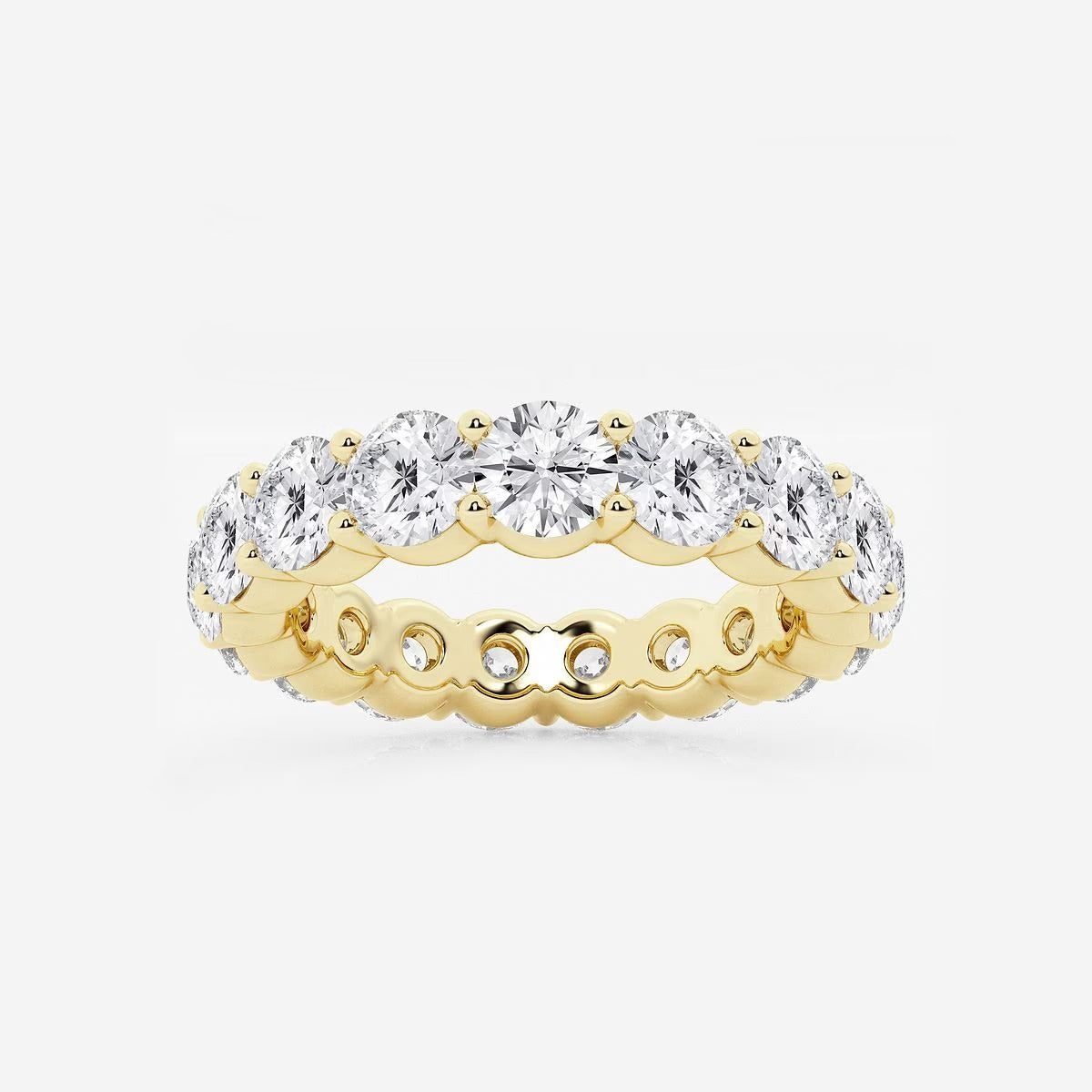 5.00Ct Round Diamond Full Eternity Band Eternal Sparkle Wedding Ring