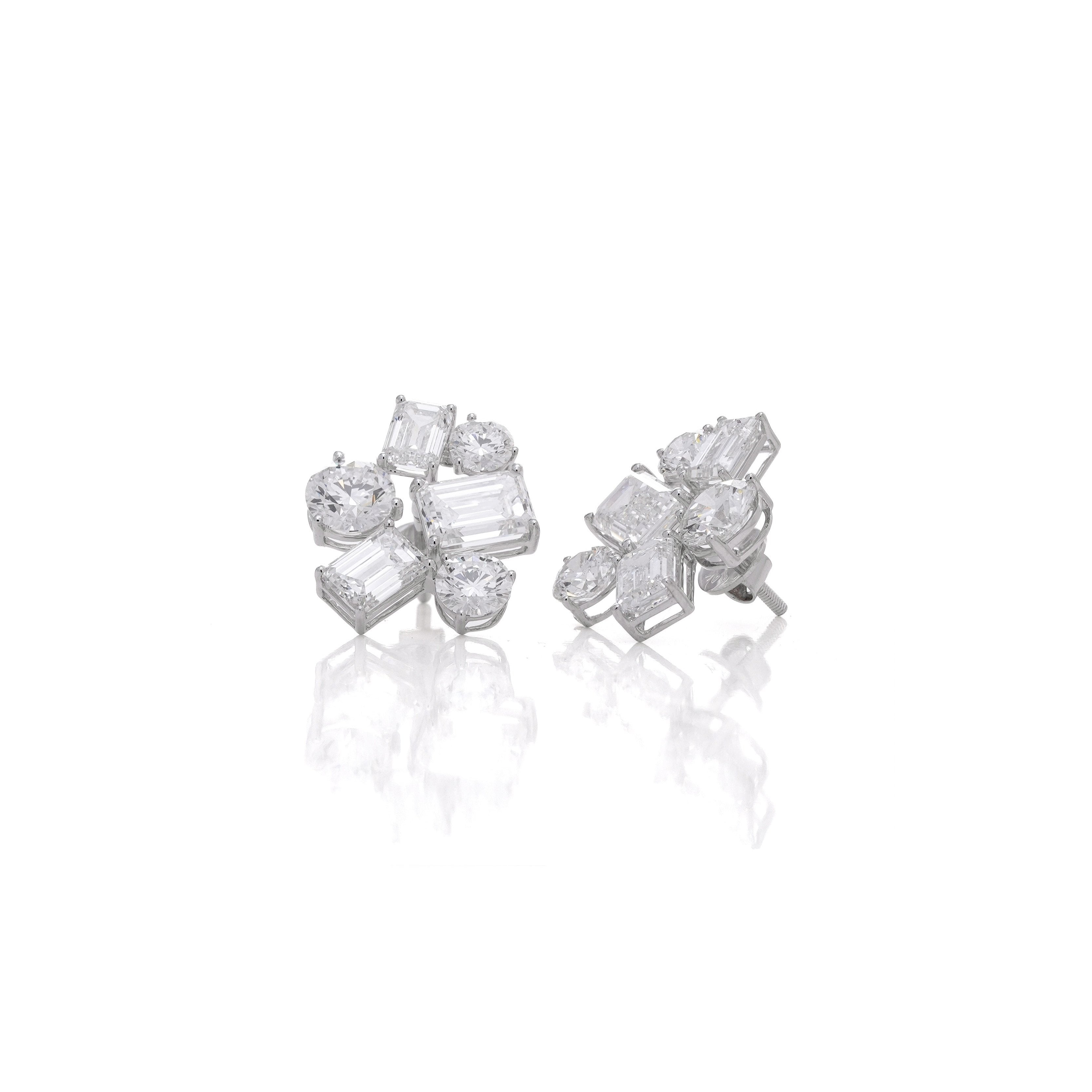 10.38 Ct Auric Shine Fashion Earrings for Women | Love Earrings