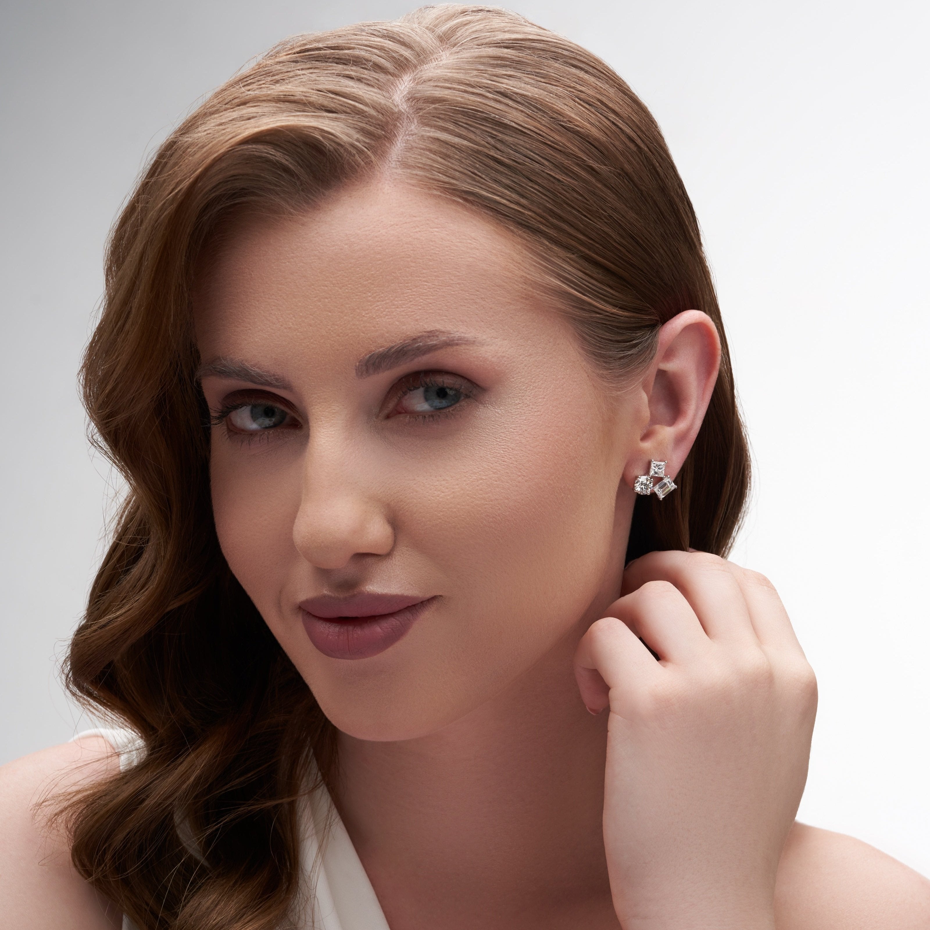 5.56 Ct Gleaming Three Stone Fashion Earrings for Love of Your Life