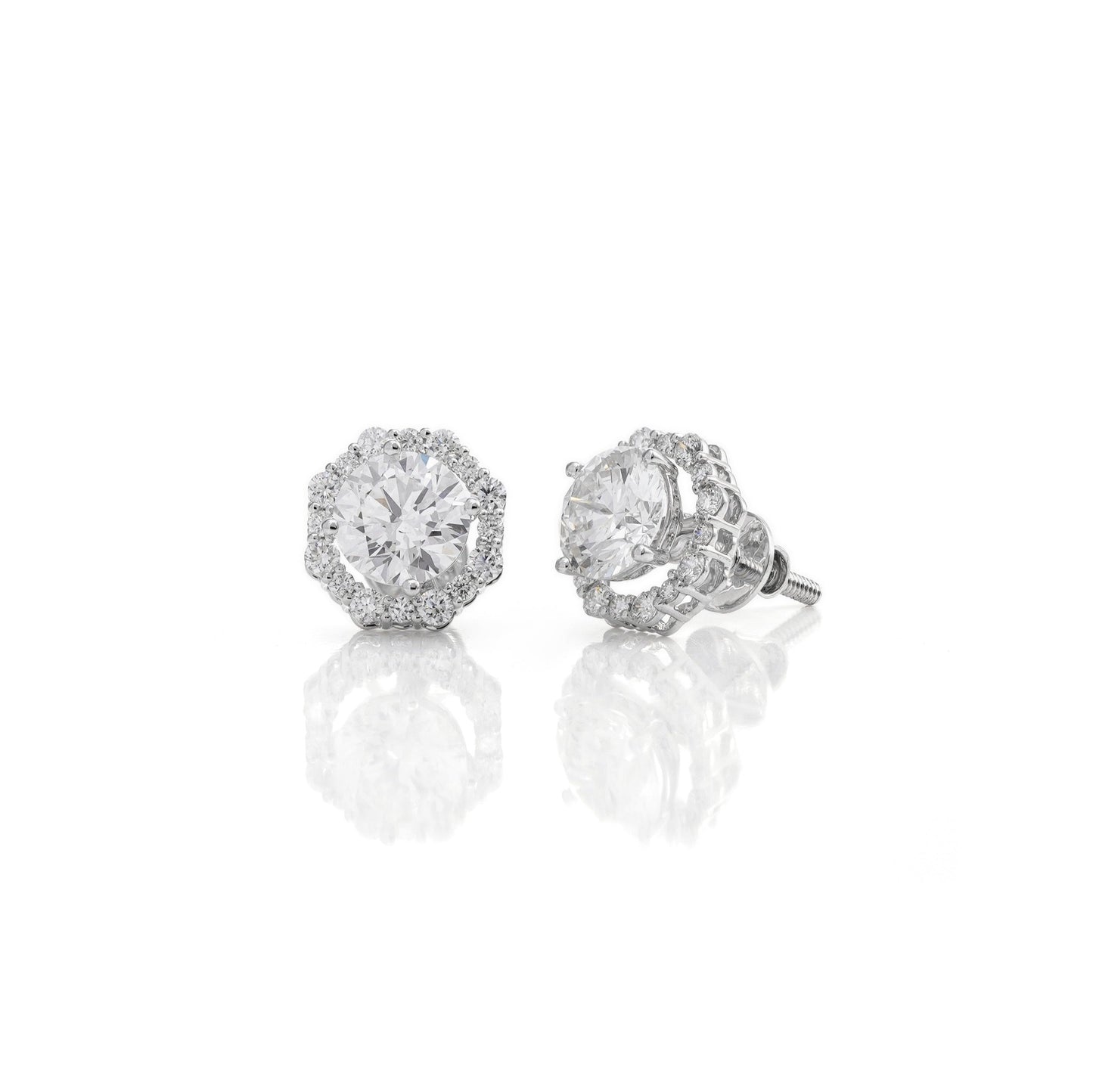 3.66 Ct Simple Linear Stud Earrings for Charm | Best Earring For Gift