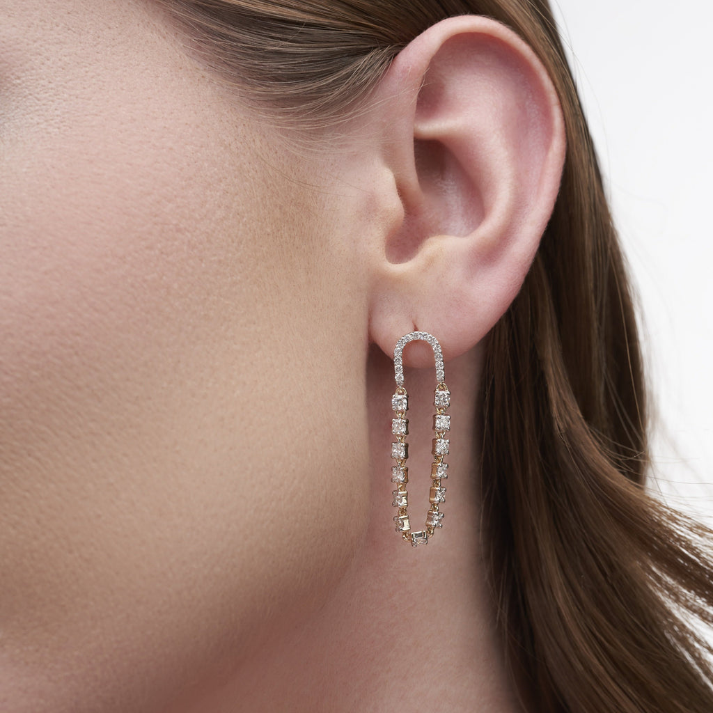 1.70 Ct Serene Sparkle Drops Earrings for Love | Women Fashion Earrings