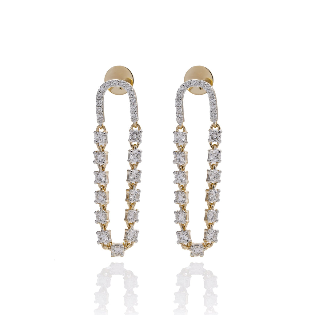 1.70 Ct Serene Sparkle Drops Earrings for Love | Women Fashion Earrings