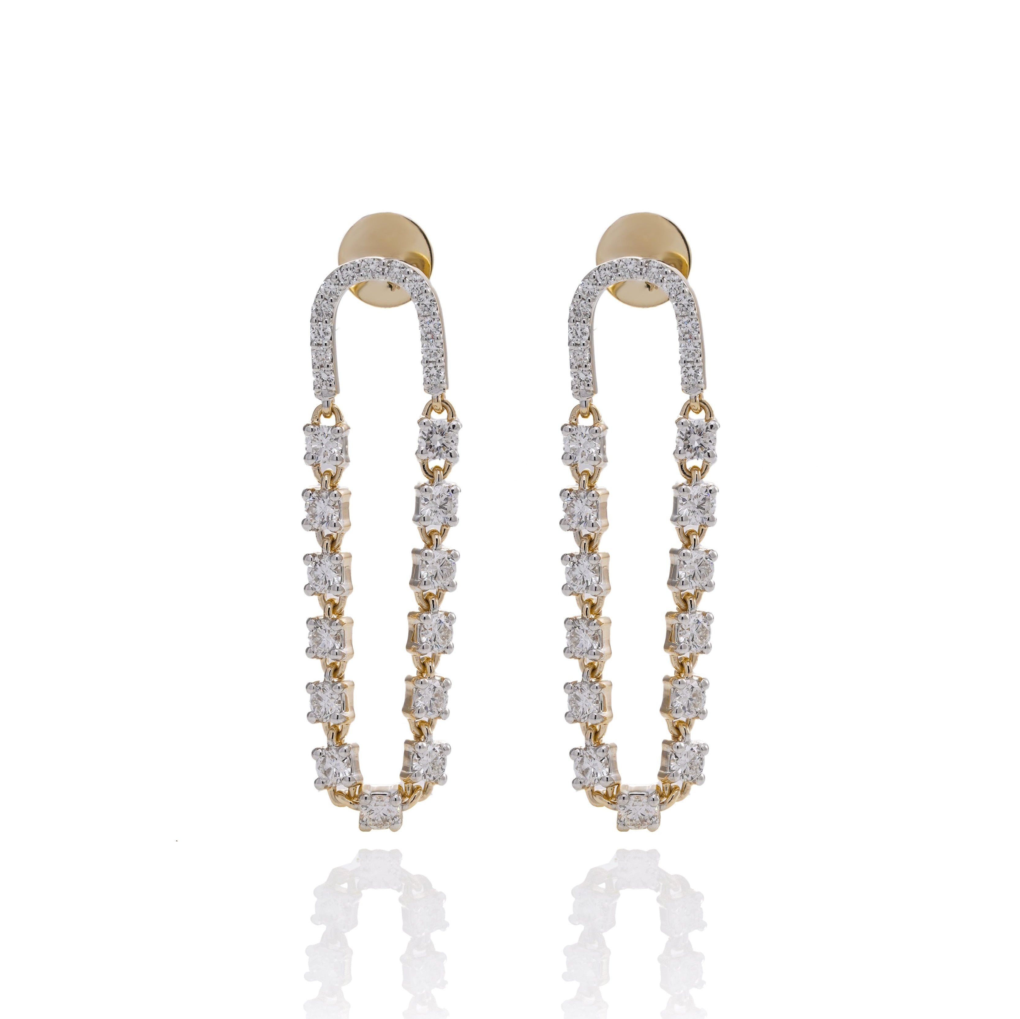 1.70 Ct Serene Sparkle Drops Earrings for Love | Women Fashion Earrings