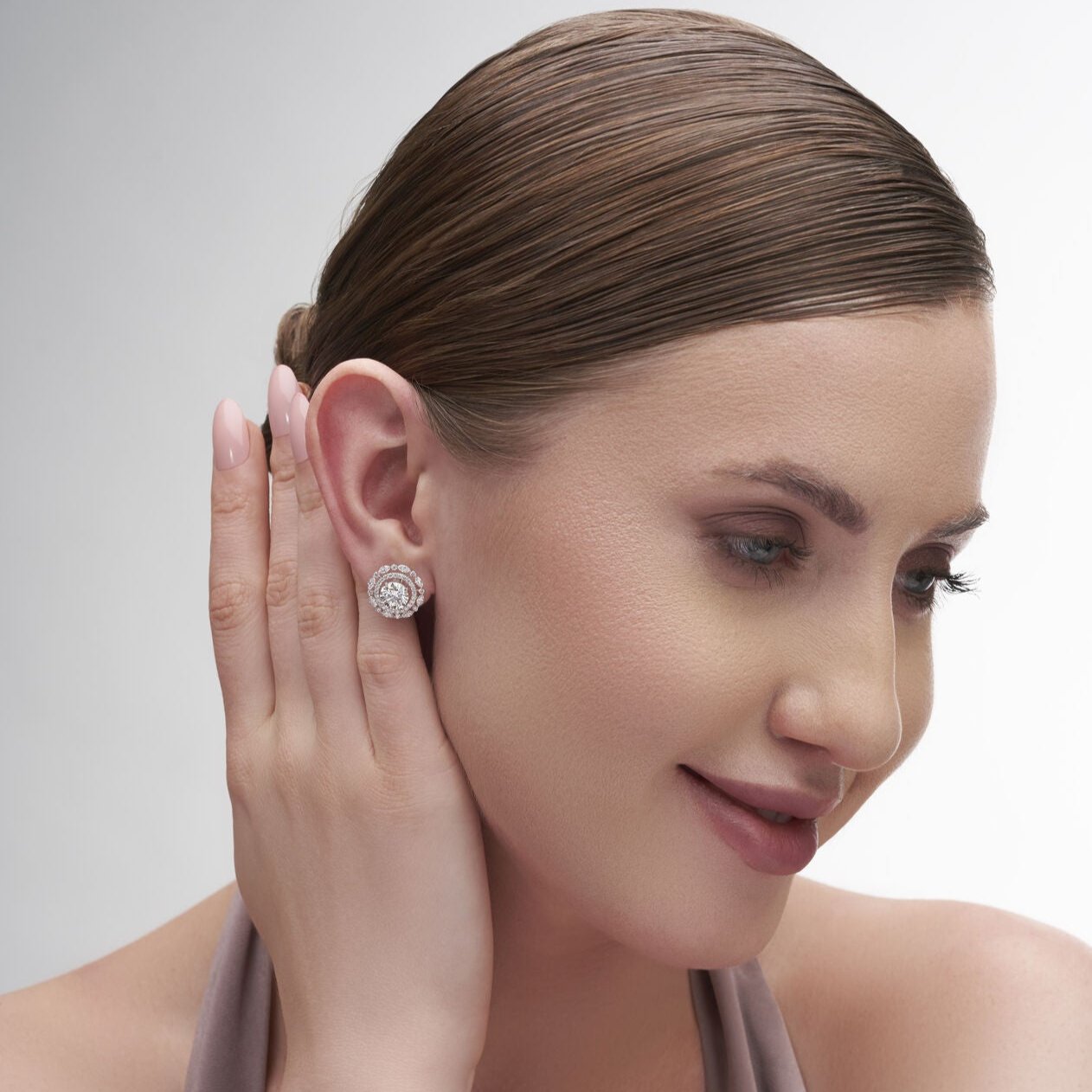 4.25 Ct Floral Style Fashion Earrings Hoop for Women