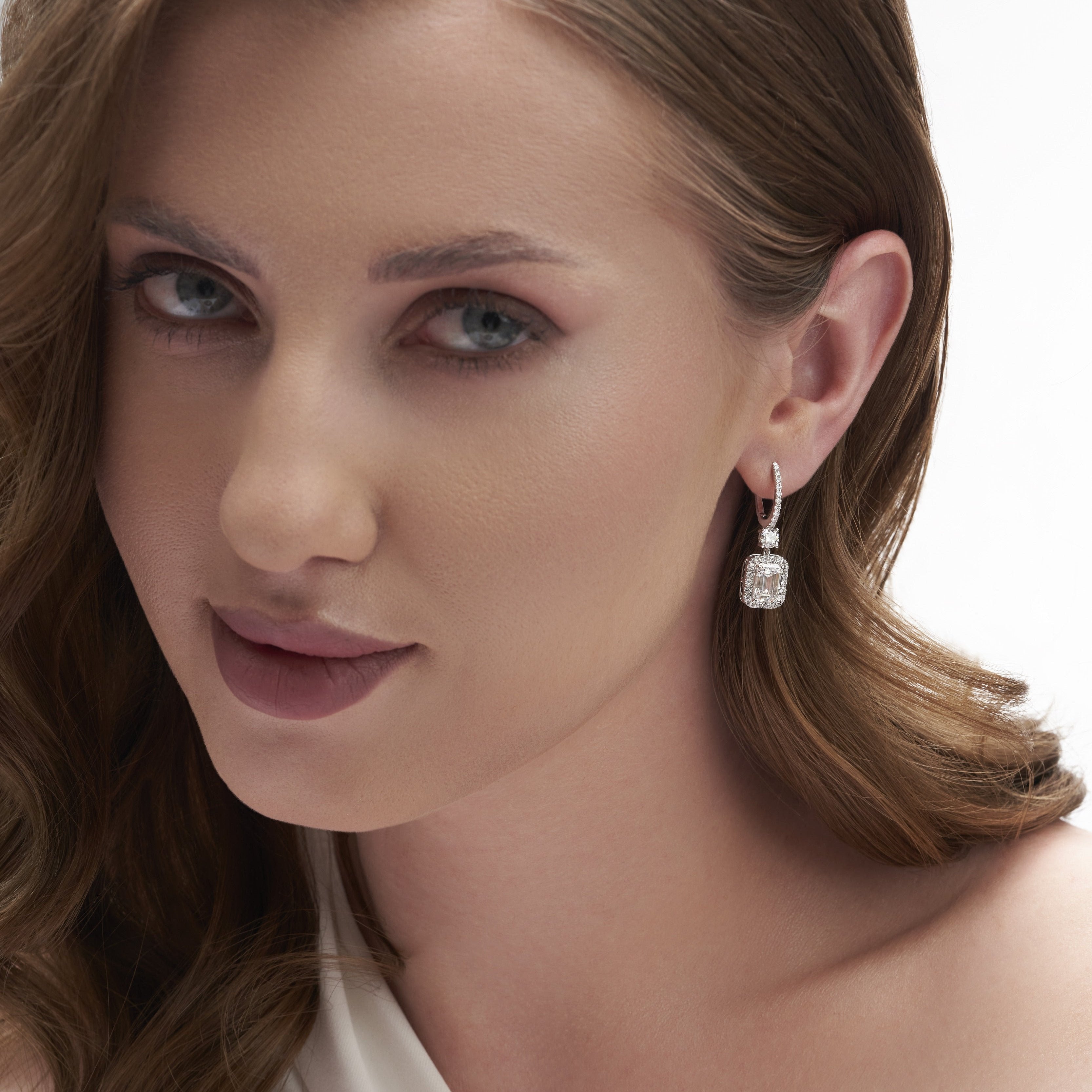 5.60 Ct Radiant Charms Earrings for Love | Women Earrings