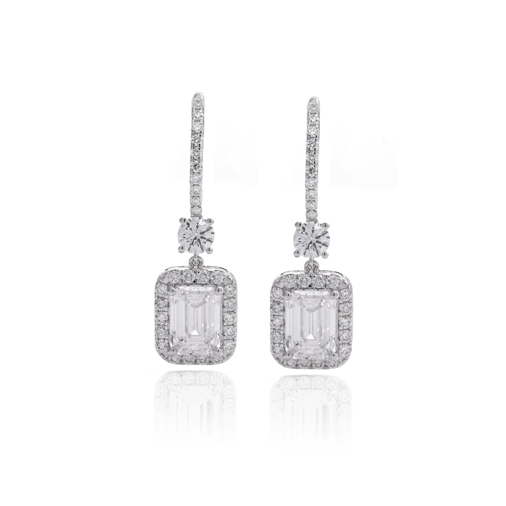 5.60 Ct Radiant Charms Earrings for Love | Women Earrings