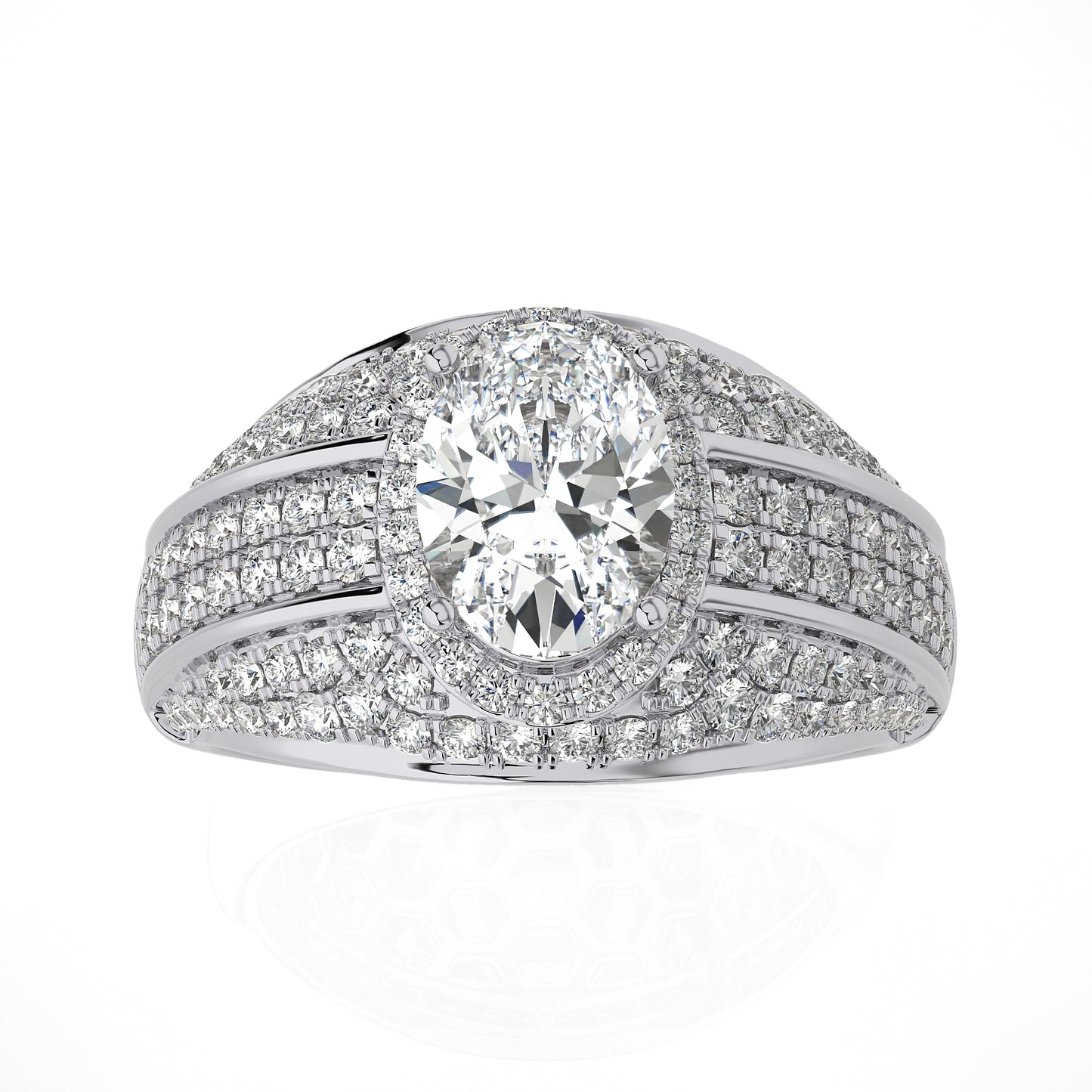 2.41 Ct Halo Vera Wang & Engagement & Wedding Rings