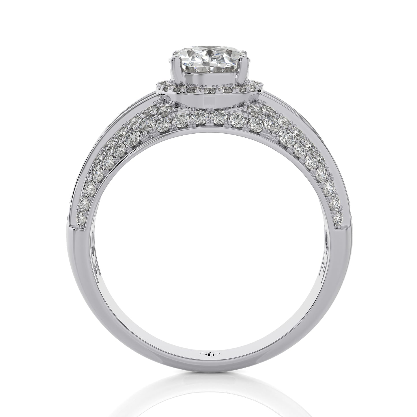 2.41 Ct Halo Vera Wang & Engagement & Wedding Rings