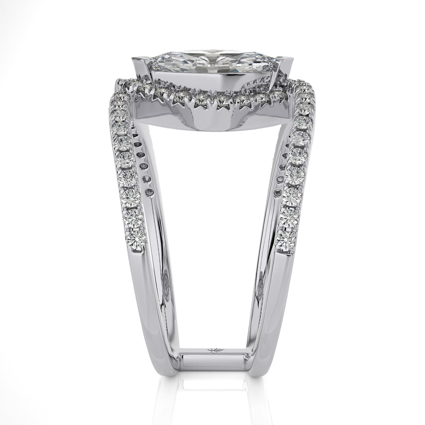 1.31 Ct Round & Marquise Engagement & Wedding Rings