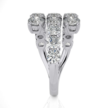 4.22 Ct Round Shape Fashion Engagement & Wedding Rings