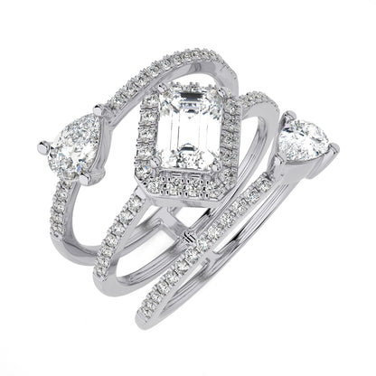 1.93 Ct Spiral Engagement & Wedding Ring