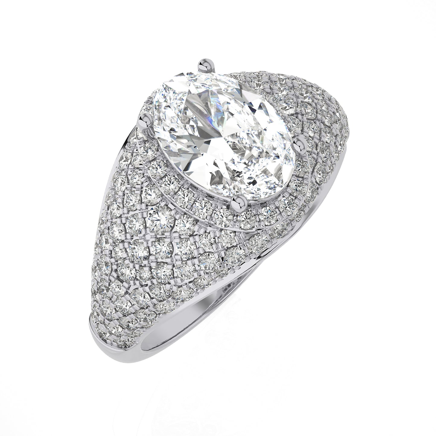 1.91 Ct Halo Vera Wang  & Engagement & Wedding Ring