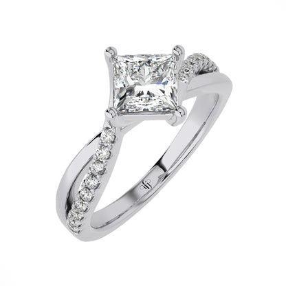 1.06 Ct Finger Ring Elegant Prong Engagement Ring & Wedding Ring