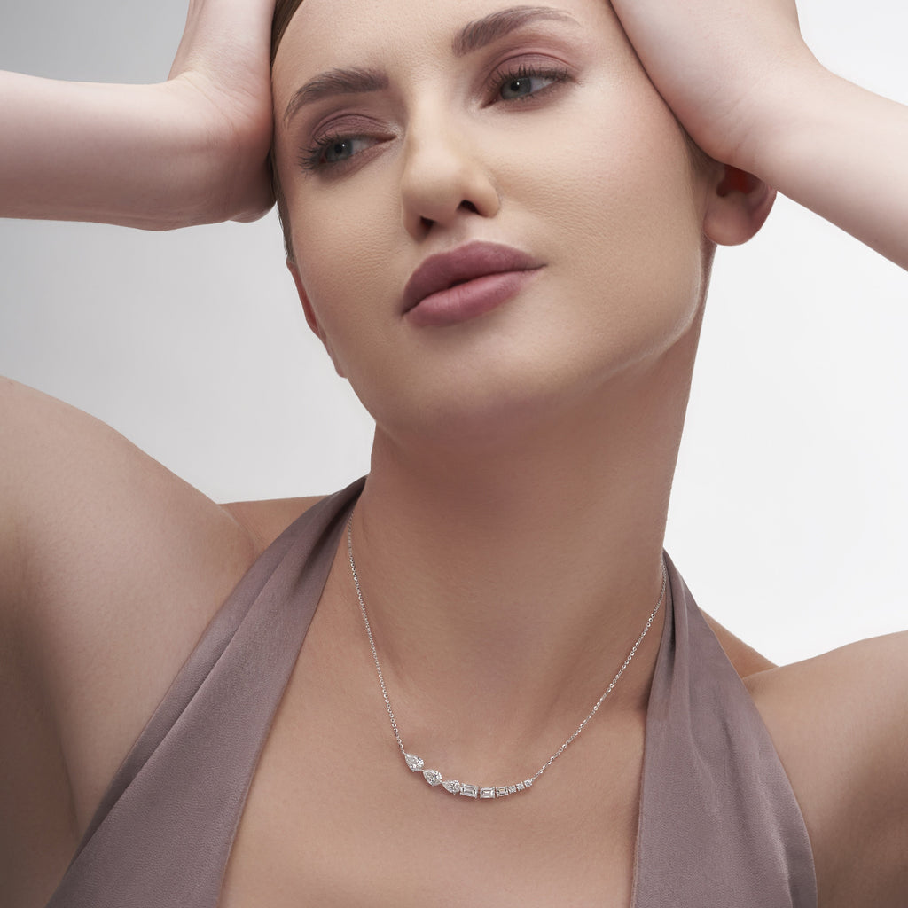 3.27 Ct Moonlit Grace Necklace For Love | Best Anniversary Gift For Her