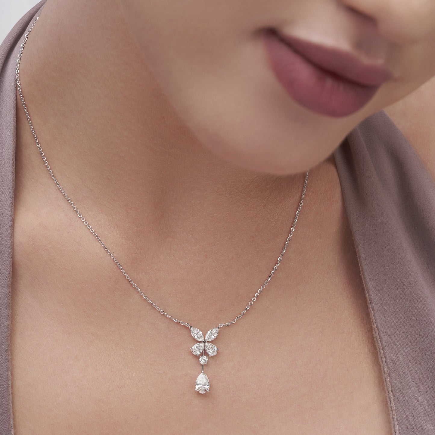 2.13 Ct Butterfly Pendant Necklace For Women | Best Anniversary Gift For Her