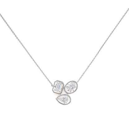 2.84 Ct Aurora Diamond Vintage Cameo Necklace For Women