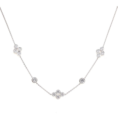 2.25 Ct Flower Clover Triple Choker Necklace For Women | Best Gift For Her