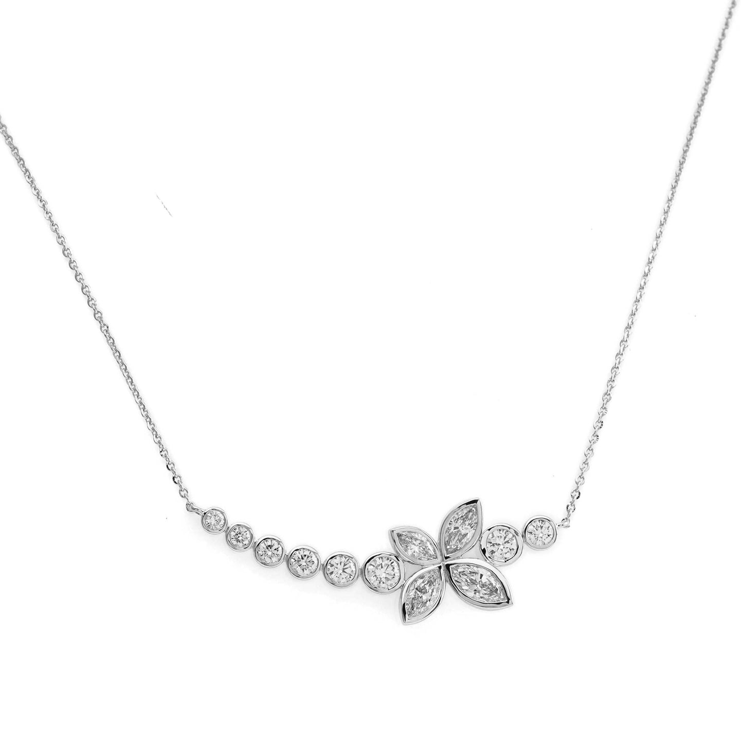 2.75 Ct Crystal Mist Butterfly Necklace For Women