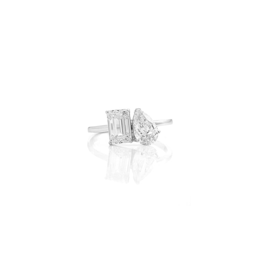 2.51 Ct Two Stone Edge Atelier Wrap Ring For Women | Best Gift Ring For Her