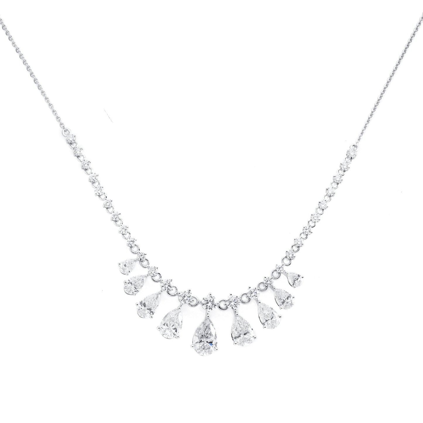 5.62 Ct Stunning Drop Pear Necklace for Women | Engagement Necklace