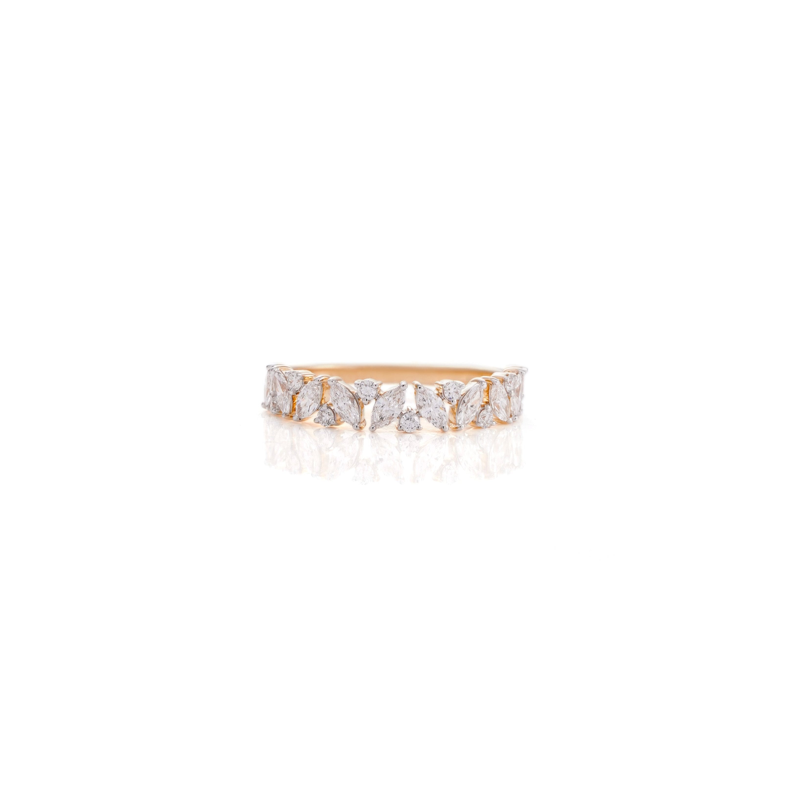 0.78 Ct Aurora Luxe Wedding Band Ring For Women