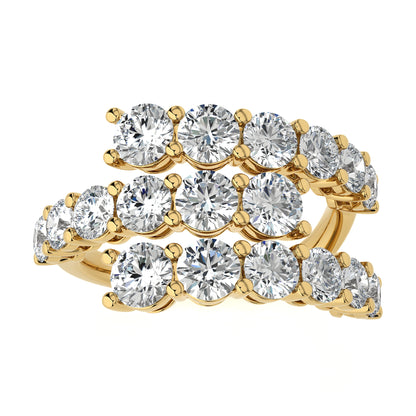 4.22 Ct Round Shape Fashion Engagement & Wedding Rings