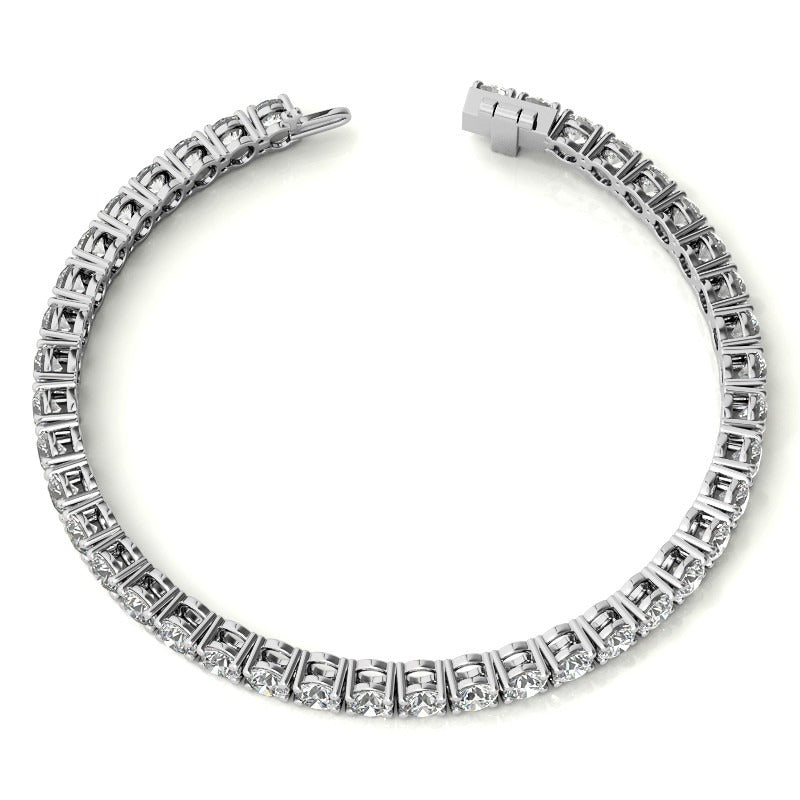 15.10 Ct 4 Prong Classic Tennis Bracelet| Jewelry for Women