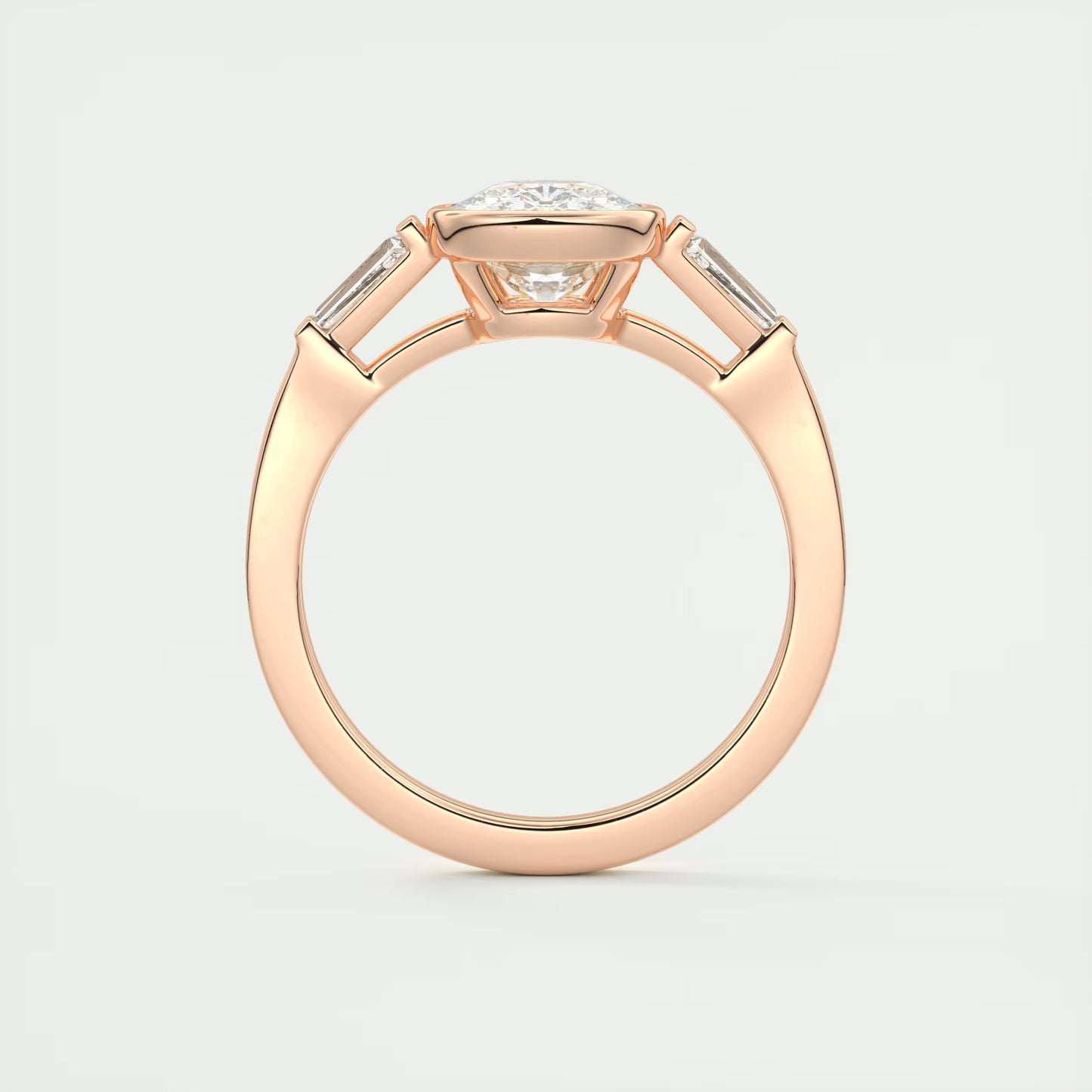 2.30 Ct Lowrider Three Stone Cushion Engagement Ring Engagement Rings