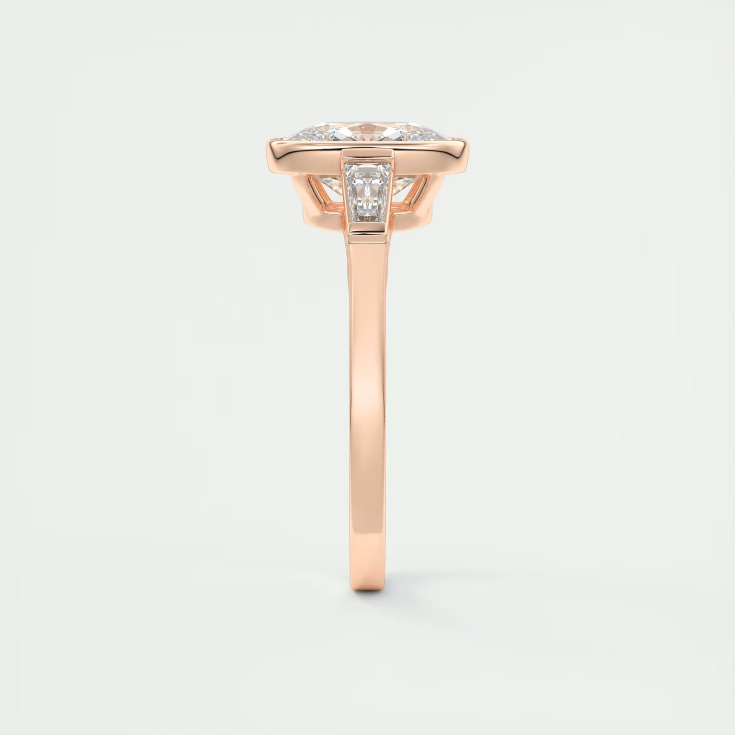 2.30 Ct Lowrider Three Stone Cushion Engagement Ring Engagement Rings
