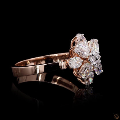 2.50 Ct Oval Cut Diamond Ring With Halo Wedding Ring