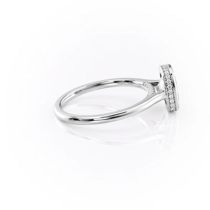 3.00 CT The Charlotte Cushion Bezel-Set Engagement Ring