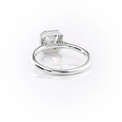 3.00 CT The Charlotte Asscher Bezel-Set Engagement Ring Pave-Set