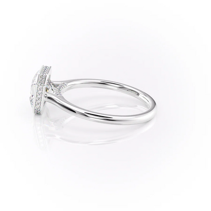 3.00 CT The Charlotte Asscher Bezel-Set Engagement Ring Pave-Set