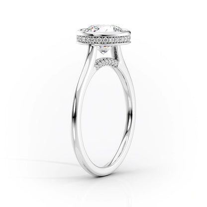 3.00 CT The Charlotte Cushion Bezel-Set Engagement Ring