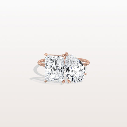 6.00 Ct In Radint Bardot Scallop Engagement Ring