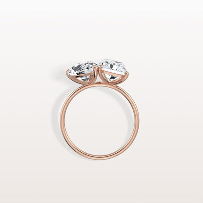 6.00 Ct In Radint Bardot Scallop Engagement Ring