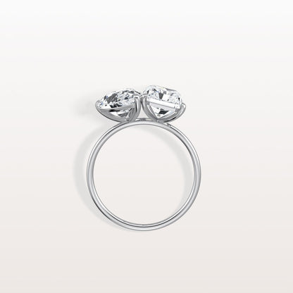 6.00 Ct In Radint Bardot Scallop Engagement Ring