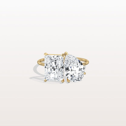 6.00 Ct In Radint Bardot Scallop Engagement Ring