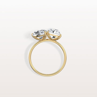 6.00 Ct In Radint Bardot Scallop Engagement Ring