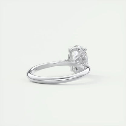 2.00 Ct The Cathedral Two Tone Oval Gold Cathedral Solitaire with Prongs Engagement Ring